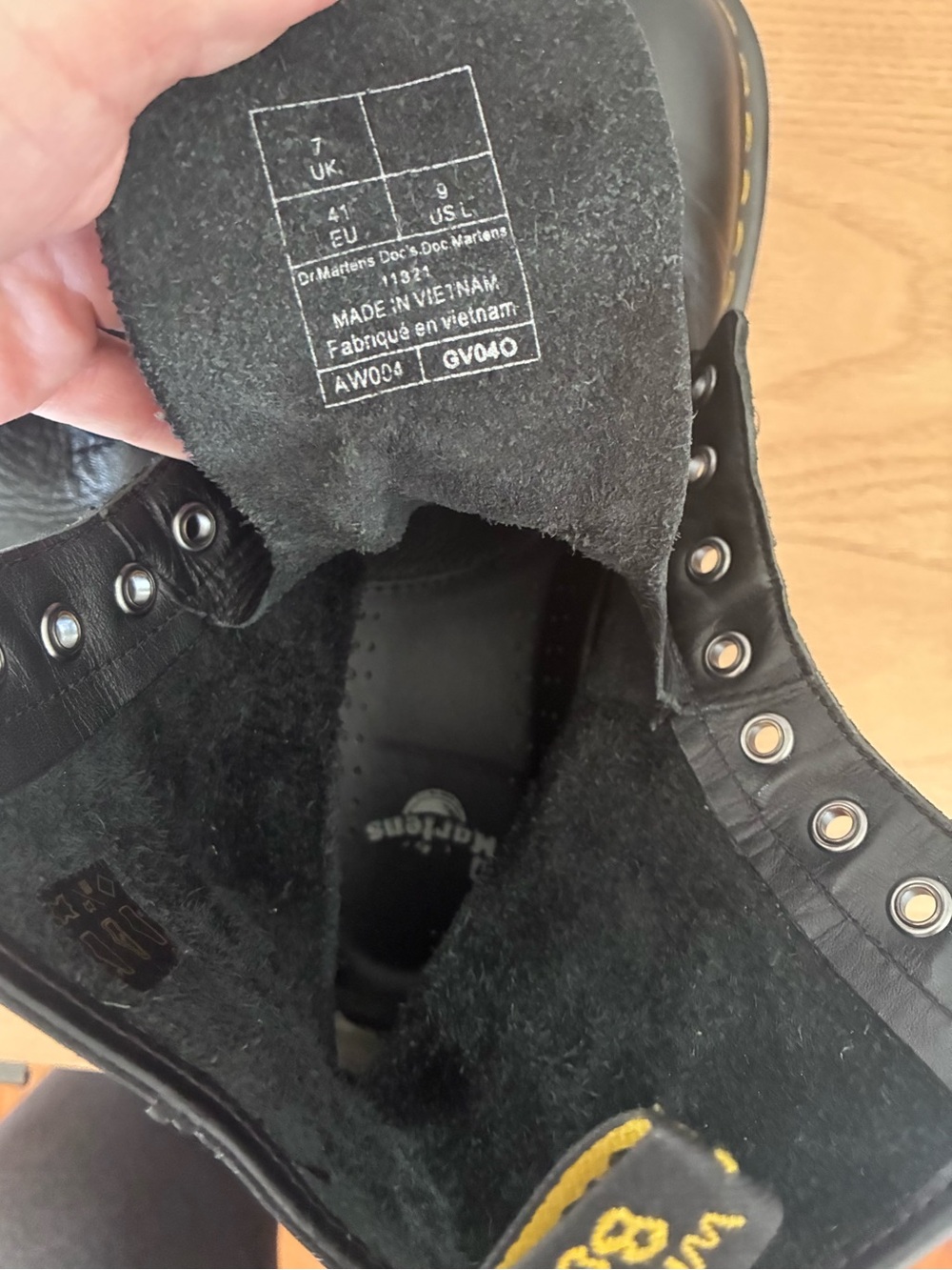 Dr. Martens 1460 Pascal Virginia boots in black Women’s Size 9 - Picture 9 of 9
